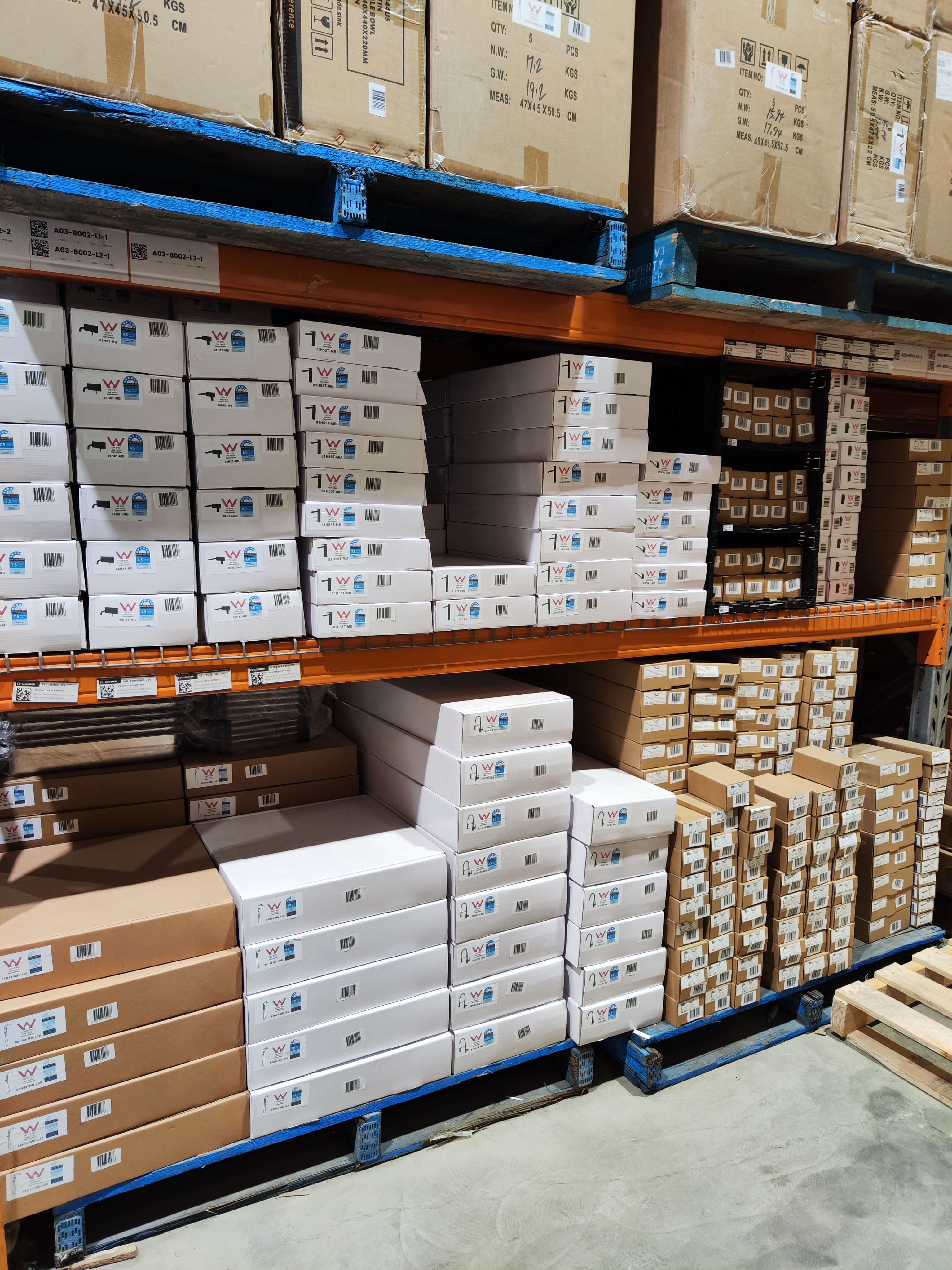 Products ready for eCommerce fulfilment and dispatch